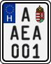 license plates of Hungary, Regular plates (2022)