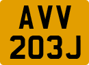 License plate of the United Kingdom, 1963 year system