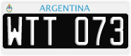 License plate of Argentina, Cars (1995, ABC 123)