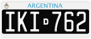 License plate of Argentina, Cars (1995, ABC 123)