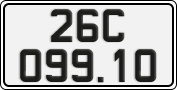 License plate of Vietnam, Cars