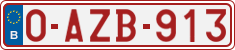 License plate of Belgium, Regular plates (2010)
