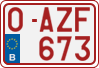 License plate of Belgium, Regular plates (2010)