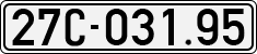 License plate of Vietnam, Cars