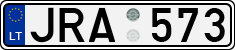 License plate of Lithuania, Cars