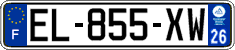 French license plate, SIV (ordinary)