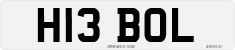 License plate of the United Kingdom, 1983 year system
