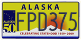 Alaska, Specialty plates (ABC123)