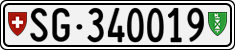 License plate of Switzerland, Cars