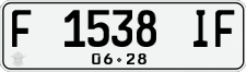 License plate of Indonesia, Regular plates