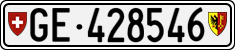 License plate of Switzerland, Cars