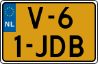 License plate of the Netherlands, Light Commercial Vehicles (1994 system)