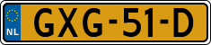 License plate of the Netherlands, Cars