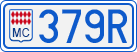 License plate of Monaco, Cars