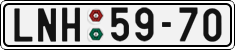 License plate of the Czech Republic, Cars (1960)
