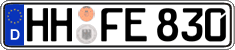 German license plate, Regular plates
