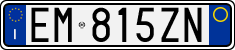 License plate of Italy, Cars (1994 year series)