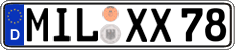 German license plate, Regular plates