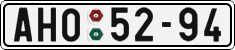 License plate of the Czech Republic, Cars (1960)