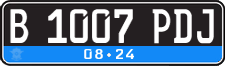 License plate of Indonesia, Regular plates
