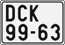 License plate of the Czech Republic, Cars (1960)