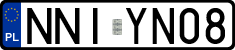 License plates of Poland, Regular car plates