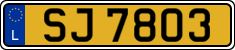 License plate of Luxembourg, 2003 year system