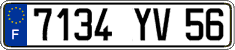French license plate, FNI