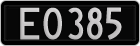 License plate of New Zealand, AB1(234)