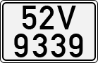License plate of Vietnam, Cars