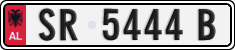License plate of Albania, Cars (1993)