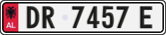 License plate of Albania, Cars (1993)