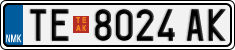 License plate of North Macedonia, Regular plates (2012)