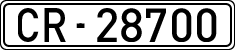 License plates of Spain, 1900 year series