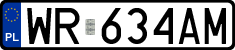 License plates of Poland, Regular car plates