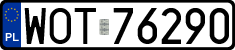 License plates of Poland, Regular car plates