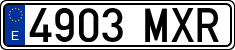 License plates of Spain, Ordinary (2000)