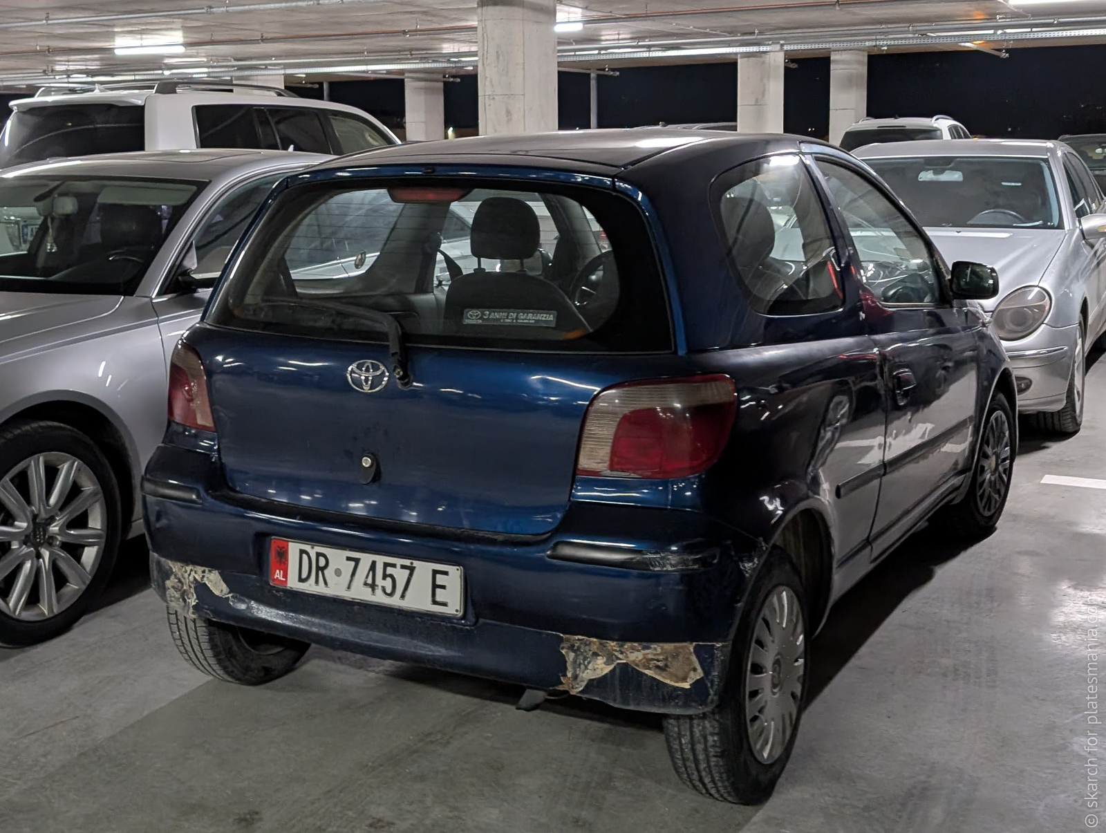 DR 7457 E, Toyota Yaris 1st gen 3-door Hatch (XP10), 1999–2005