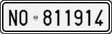 License plate of Italy, Cars (1927 year series)