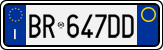 License plate of Italy, Cars (1994 year series)