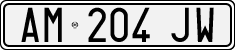 License plate of Italy, Cars (1994 year series)