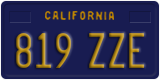 California, Passenger (123 ABC)