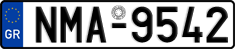 License plate of Greece, Cars