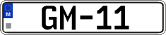 License plate of Malta, High authorities (GM-12)