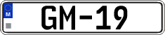 License plate of Malta, High authorities (GM-12)
