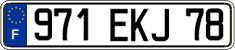 French license plate, FNI