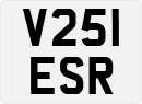 License plate of the United Kingdom, 1983 year system