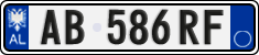 License plate of Albania, Cars (2011)