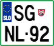 License plate of Slovenia, Motorcycles