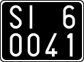 License plate of Italy, Cars (1927 year series)